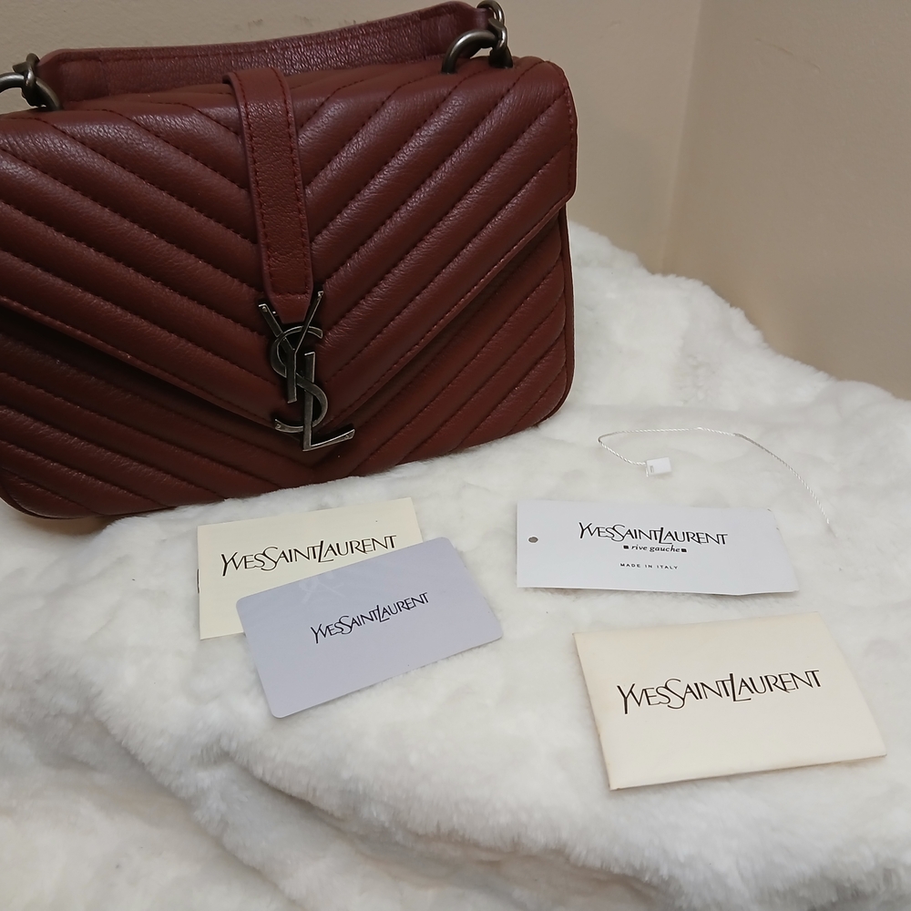 Yves Saint Laurent Brown Quilted Women's Bag